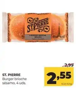 Alimerka St. pierre burger brioche sesamo oferta