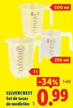 Ocine Silvercrest - set de tazas de medicion oferta
