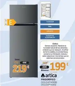 E.Leclerc Artica - frigorífico cicloup143eb2 cicloup143e12 oferta