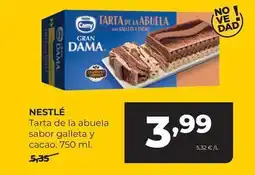 Alimerka Nestlé - tarta de la abuela sabor galleta y cacao oferta
