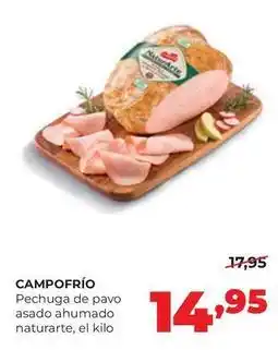 Alimerka Campofrío - pechuga de pavo asado ahumado nature oferta