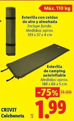 Ocine Crivit - colchoneta oferta