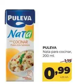 Alimerka Puleva - nata para cocinar oferta