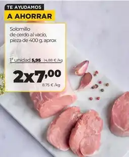 Alimerka Solomillo de cerdo al vacio oferta