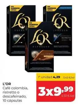 Alimerka L'or - café colombia oferta