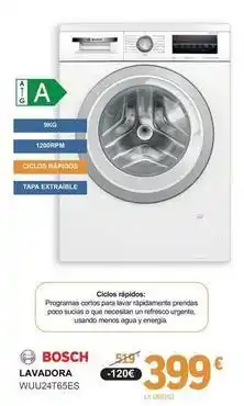 E.Leclerc Bosch - lavadora wuu24t65es oferta