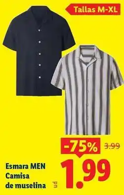 Ocine Esmara men - camisa de muselina oferta