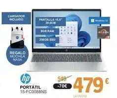 E.Leclerc Hp - portátil 15-fc0088ns oferta