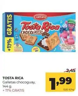 Alimerka Cuétara - tosta rica galletas chocoguay oferta