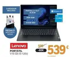 E.Leclerc Lenovo - portátil v15 g5 i5-120u oferta