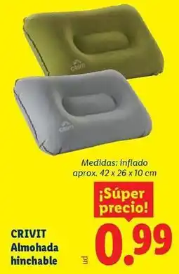 Ocine Crivit - almohada hinchable oferta