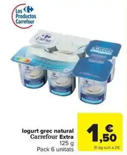 Carrefour Express Carrefour - logurt grec natural extra oferta