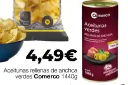 Comerco Cash & Carry Comerco aceitunas rellenas de anchoa verdes oferta