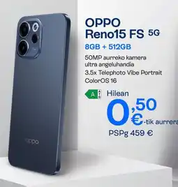 Movistar OPPO Reno15 FS 5G oferta