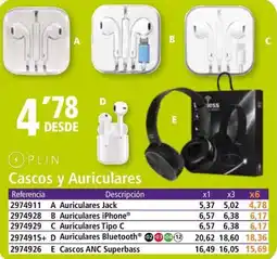 Folder PLIN Cascos y Auriculares oferta