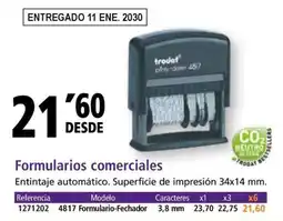Folder Formularios comerciales oferta