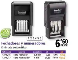 Folder Fechadores y numeradores oferta