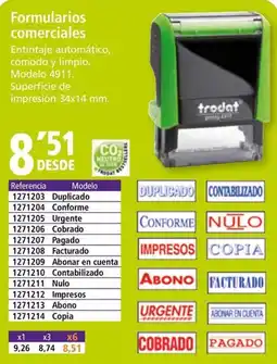Folder Formularios comerciales oferta