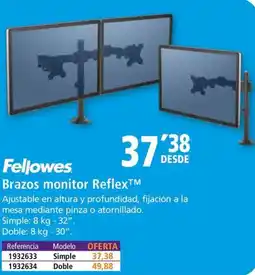 Folder FELLOWES Brazos monitor Reflex M oferta