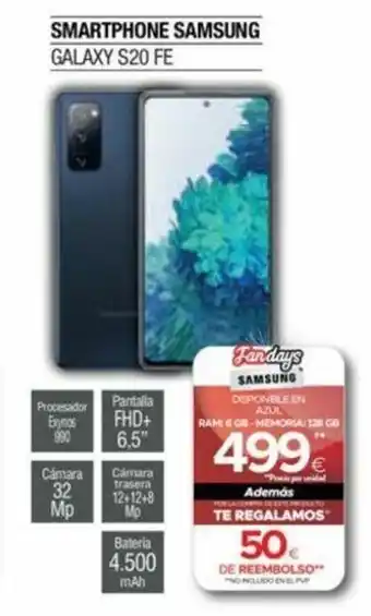 Milar Samsung Smartphone Galaxy S20 FE oferta