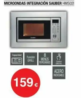 Milar Microondas Integración Sauber HMS021 oferta