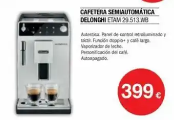 Milar Cafetera Semautomatica Delonghi Etam 29 513 WB oferta