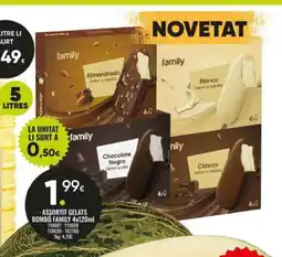 Family Cash FAMILY Assortit gelats bombo oferta