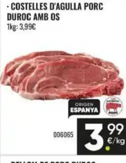 Family Cash Costelles d'agulla porc duroc amb os oferta
