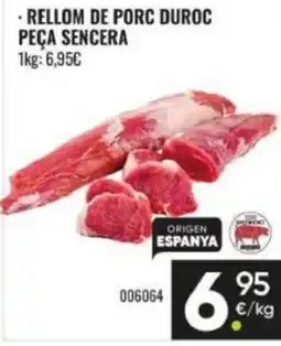 Family Cash Rellom de porc duroc peça sencera oferta
