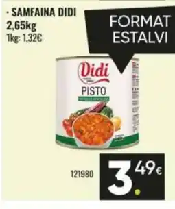 Family Cash DIDI Samfaina oferta
