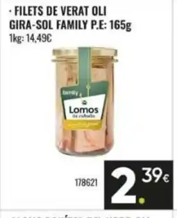 Family Cash FAMILY filets de verat oli gira-sol oferta