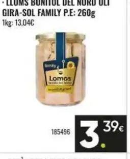 Family Cash FAMILY Lloms bonítol del nord oli gira-sol oferta