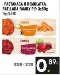 Family Cash FAMILY Pastanaga o remolatxa ratllada oferta