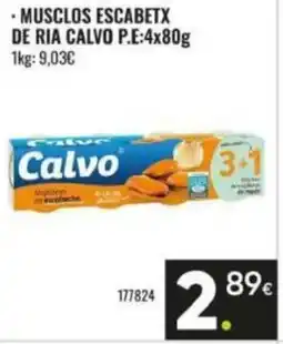 Family Cash CALVO Musclos escabetx de ria oferta