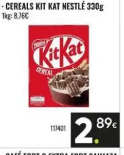 Family Cash Cereals kit kat nestlé oferta