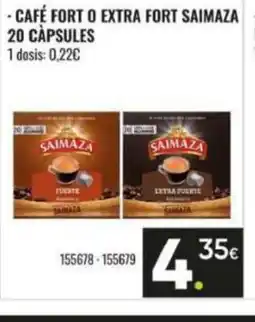 Family Cash Café fort o extra fort saimaza 20 càpsules oferta