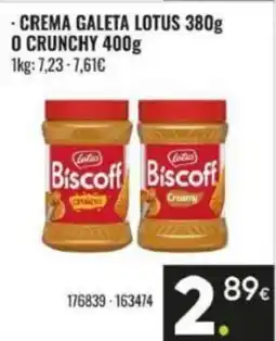 Family Cash Crema galeta lotus o crunchy oferta