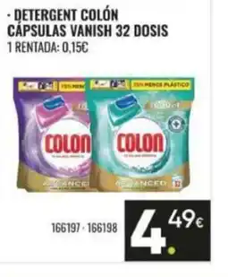 Family Cash COLÓN Detergent cápsulas vanish 32 dosis oferta
