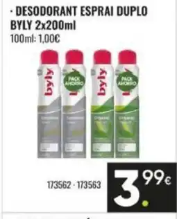 Family Cash BYLY Desodorant esprai duplo oferta