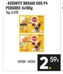 Family Cash PEDIGREE Assortit menjar gos p4 oferta