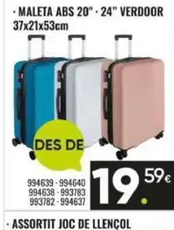 Family Cash Maleta abs 20" 24" verdoor oferta