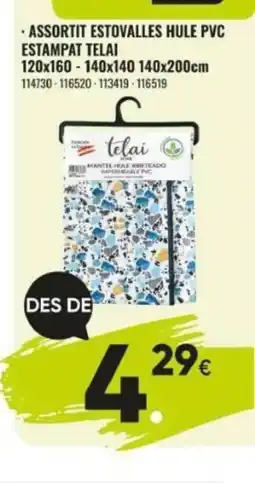 Family Cash Assortit estovalles hule pvc estampat telai oferta