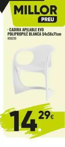 Family Cash Cadira apilable evo polipropile blanca oferta
