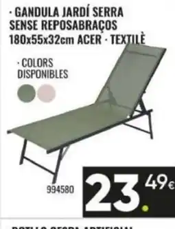 Family Cash Gandula jardí serra sense reposabraços acer textile oferta