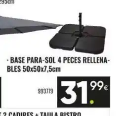 Family Cash Base para-sol 4 peces rellena- bles oferta