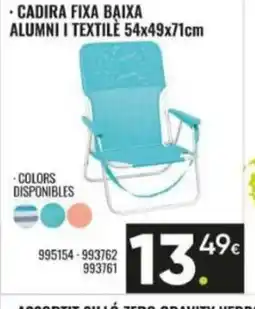 Family Cash Cadira fixa baixa alumni i textile oferta