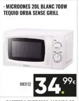 Family Cash Microones blanc 700w tequio orba sense grill oferta