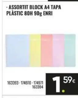 Family Cash Assortit block a4 tapa plàstic 80h enri oferta