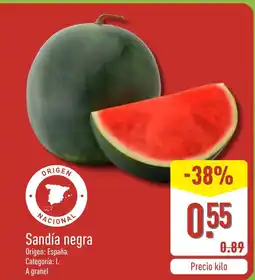 ALDI Sandía negra oferta