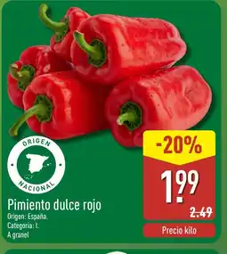 ALDI Pimiento dulce rojo oferta